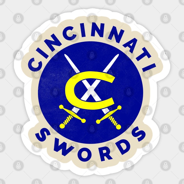 Classic Cincinnati Swords Hockey 1972 Sticker by LocalZonly